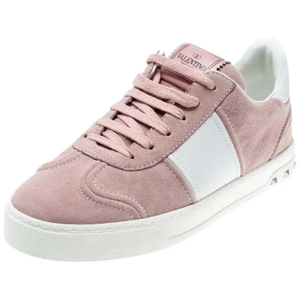 🆕 Valentino | Pink White Colorblock Flycrew Sneakers - Picture 3 of 6